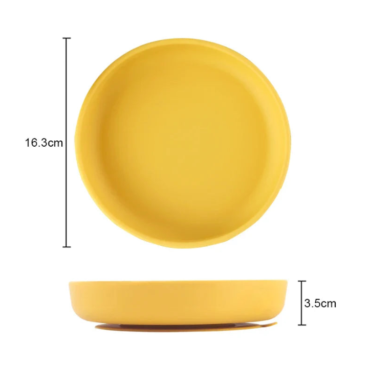 Non-Slip Suction Base Silicone Plate