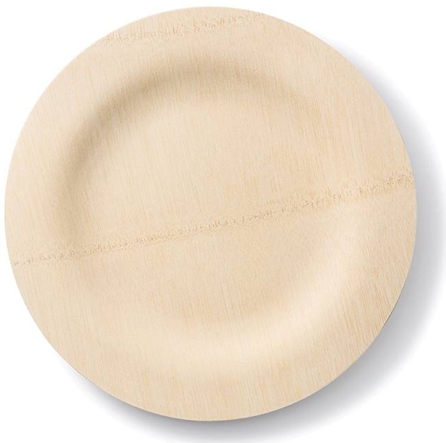 Heavy-Duty 11-Inch Natural Bamboo Plates
